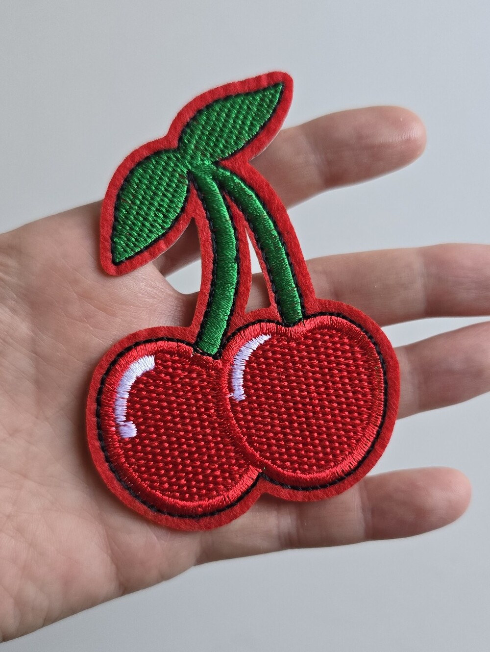 🍒 Double Cherry Embroidered Patch